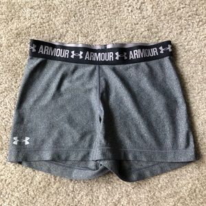 Gray Under Armour Spandex Shorts
